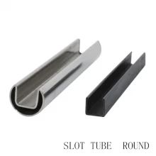 China tubo de aço inoxidável slot de corrimão rodada fabricante