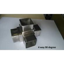 China aço inoxidável conectores tubo quadrado 50 milímetros fabricante