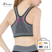 China OEM Fashionable Zipper Sport Bra For Women Manufacturer manufacturer