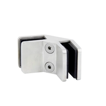 China 304/316 stainless steel 90 degree corner glass clamp manufacturer