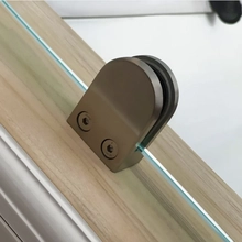 China For 8mm 10mm 12mm 13.52mm Glass AISI 304 316 Stainless Steel D Shaped Glass Clamp manufacturer
