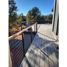 China Cheap Price Aluminum Railing Balcony Staircase Aluminum Cable Post Railing manufacturer