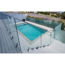 China Balaustrada ajustável do torneira de vidro de Canadá do duplex 2205 para o cerco Frameless da piscina fabricante
