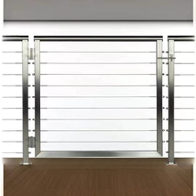 China Outdoor rust proof 316 stainless steel wire cable railing Gate Kits manufacturer
