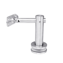 China Suporte de corrimão de aço inoxidável, estilo moderno, para exterior de vidro, acessórios de corrimão, acessórios de escada, componentes fabricante
