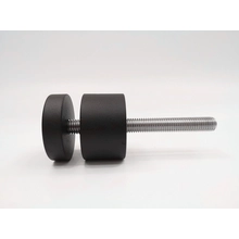 China Encaixes de vidro preto de aço inoxidável para balaustrada de trilhos de vidro e suporte de braçadeira de corrimão fabricante