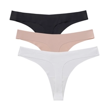 China S-SHAPER Women Seamless Underwear Low Waisted Half Coverage Sexy Comfy Thong manufacturer
