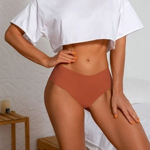 China S-SHAPER Women Seamless Ice Silk Middle Waisted Comfy Sexy Underwear Factory China manufacturer