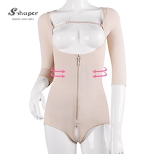 China S-SHAPER Fajas Colombian Post Surgery Shapewear Short Sleeve High Compression Briefs Support Fat Transfer Surgical Shapewear manufacturer