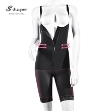 China S-SHAPER Fajas Colombian Post Surgery Shapewear Manufacturer Open Butt Bodysuit Support Fat Trandfer Surgical Shapewear manufacturer