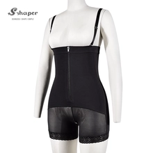 China S-SHAPER Fajas Colombian Post Surgery Shapewear High Compression Bodysuit With zipper Support Fat Transfer Surgical Shapewear manufacturer