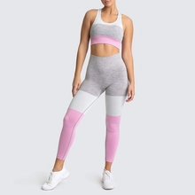 China S-SHAPER Workout Sets for Women 2 Piece Workout Outfits Sports Seamless High Waist Yoga Gym Leggings Sleeveless Crop Tops Activewear manufacturer