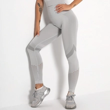 China S-SHAPER Seamless Women Butt Lift High Waisted Tummy Control Yoga Pants Women's Sexy Peach Hip Athletic Hollow Leggings manufacturer