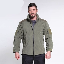 China S-SHAPER Wholesales Men Warm Armpit Zipper Jacket Polar Fleece Sport Outdoor Coat With Multi-pockets manufacturer