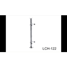 China balaustrada de aranha de vidro de aço inoxidável de 1,1 metros de altura post LCH-122 do sistema de trilhos de vidro fabricante