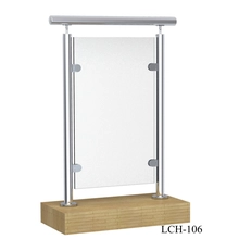 Cina 10-12mm vetro corrimano posto dia50.8mm per balcone produttore