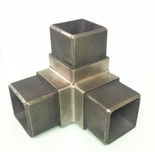 Chine tube carré 30x30mm raccord en acier inoxydable fabricant