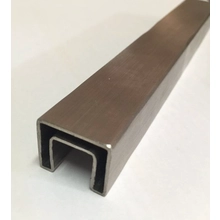 Chine 316 fente supérieure en acier inoxydable main courante 21x25mm fabricant