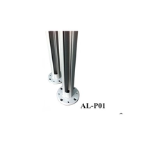 Cina Aluminum glass railing system 90 degree post produttore