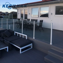 China Balustrades Aluminum Profile Post Glass Handrail for Glass Railings manufacturer