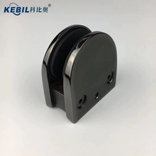 Chine Miroir brillant noir poli en acier inoxydable D Panneau en verre Panneau de pince de pince fabricant