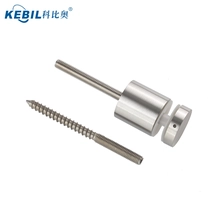 China Brushed Stainless Glass Rail Glass Standoff with Rubber and Bolt fabricante