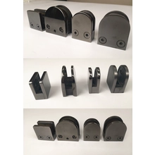 China matt black balustrade post railing fencing use stainless steel glass clamp manufacturer