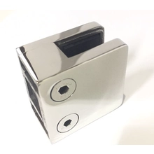 China D type vierkante glazen klem 316 RVS spiegel gepolijst (model G102) fabrikant