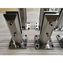 China Duplex 2205 Aço Inoxidável Ajustável Trilhos Frameless Balustrada Balaustrada Piscina Vidro Spigot fabricante