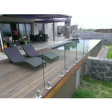 China Frameless glass fence baseplate cannula pool manufacturer