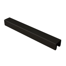 China Matt black powder coating small square cap rail 21x25mm manufacturer