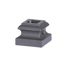 China Modern Popular Flat Base Shoe For Stairs and Wrought Iron Railing Decorative Iron Baluster manufacturer