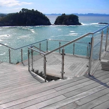 China Outdoor glass balustrade for balcony railing designs manufacturer