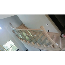 China Metaal frameless glas toplager klemmen voor zwembad hek-, balkon- en trap balustrade moderne design trapleuning fabrikant