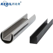 China Round 25.4mm slot rail tube or mini slot handrail pipe manufacturer