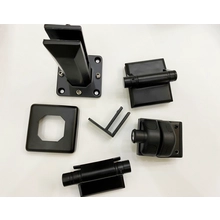 Chine Finition lisse noire Mat sans frente Balustrade en verre Raccords en verre Kit de clôture de piscine en verre fabricant