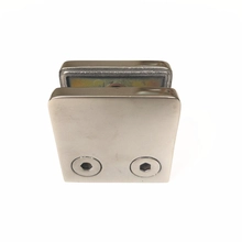 porcelana Abrazaderas de vidrio cuadrado de acero inoxidable fabricante