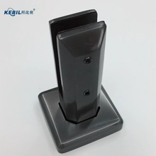Chine Spigot en verre noir en acier inoxydable pour rampe en verre sans cadre fabricant