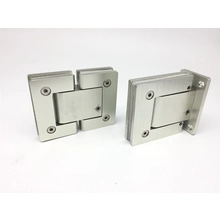 porcelana Acero inoxidable Heavy Duty Clip Clamp Pantalla ajustable Pivote Baño Puerta de vidrio Bisagra de ducha fabricante