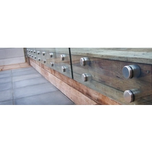 الصين الفولاذ المقاوم للصدأ 316 الزجاج المواجهة قطرها 30mm لتثبيت الأخشاب تصميم حديدي فرملس الصانع