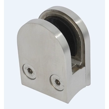 China Stainless steel tube railing clamp for holding tempered glass fabricante