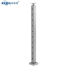 China Suporte superior de 2 "para balaustrada de aço inoxidável de 42" de altura com enchimento de cabo fabricante