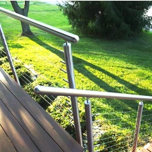 China USA building codes complied 4mm wire rope railing systems manufacturer