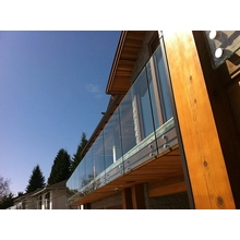 China balkon reling ontwerpt trapleuning glas standoff fabrikant