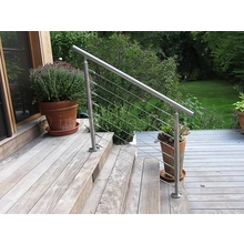 الصين درابزين الدرج وفي الهواء الطلق شرفة حديدي تصاميم الدرج في الهواء الطلق ادنى الصانع