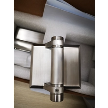 Chiny flat end stainless steel glass hinge or pool fencing galss to glass hinge producent