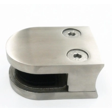 China para 8-10mm de espessura de vidro temperado de vidro em aço inoxidável braçadeira fabricante