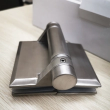 China frameless glass pool fence spring loaded stainless steel glass hinge manufacturer