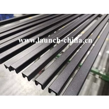 China matt black finish mini slot handrail tube or top handrail for 12mm glass fence manufacturer
