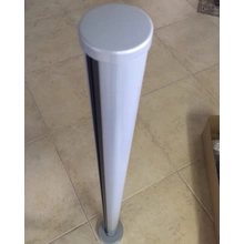 China round 50mm powder coating aluminum post for balcony glass railing manufacturer